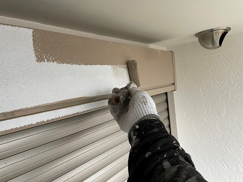 ⑧シャッターボックス塗装の詳細写真