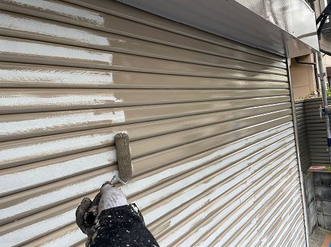 ⑨シャッター塗装の詳細写真